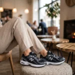 کتونی رانینگ زنانه / دخترانه طرح نیوبالانس 740 مشکی (New Balance Sport Running) - تصویر 3